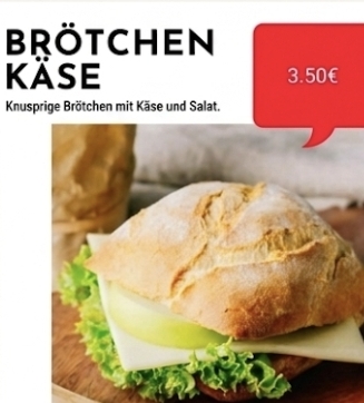 Brötchen mit Käse