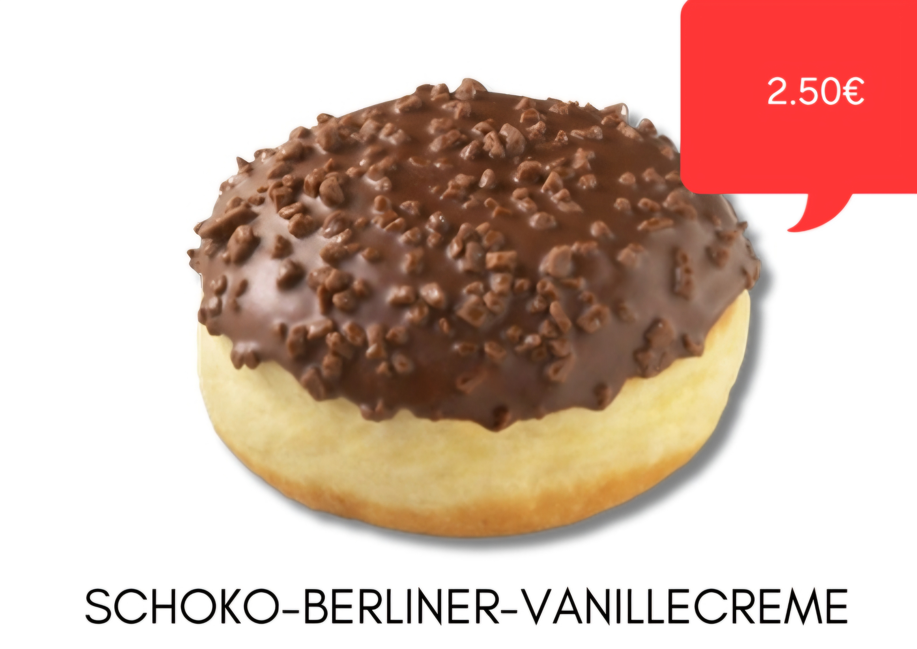 Schoko-Berliner mit Vanillecreme